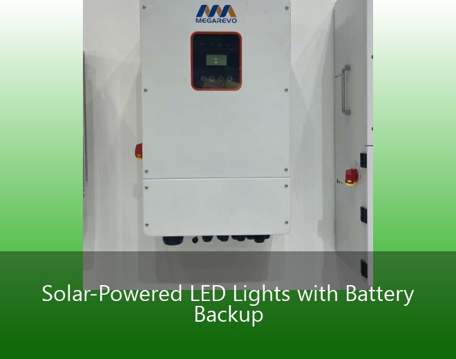 Solar-Powered LED Lights with Battery Backup
